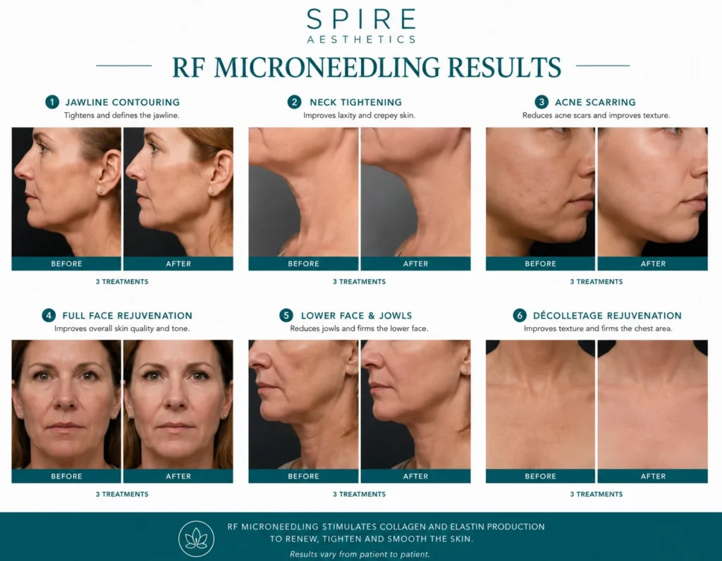 RF Microneedling Skin tightening Newark on Trent results