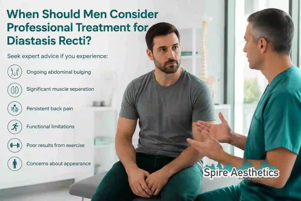 When Should Men Consider Professional Treatment for Diastasis Recti Newark on Trent?