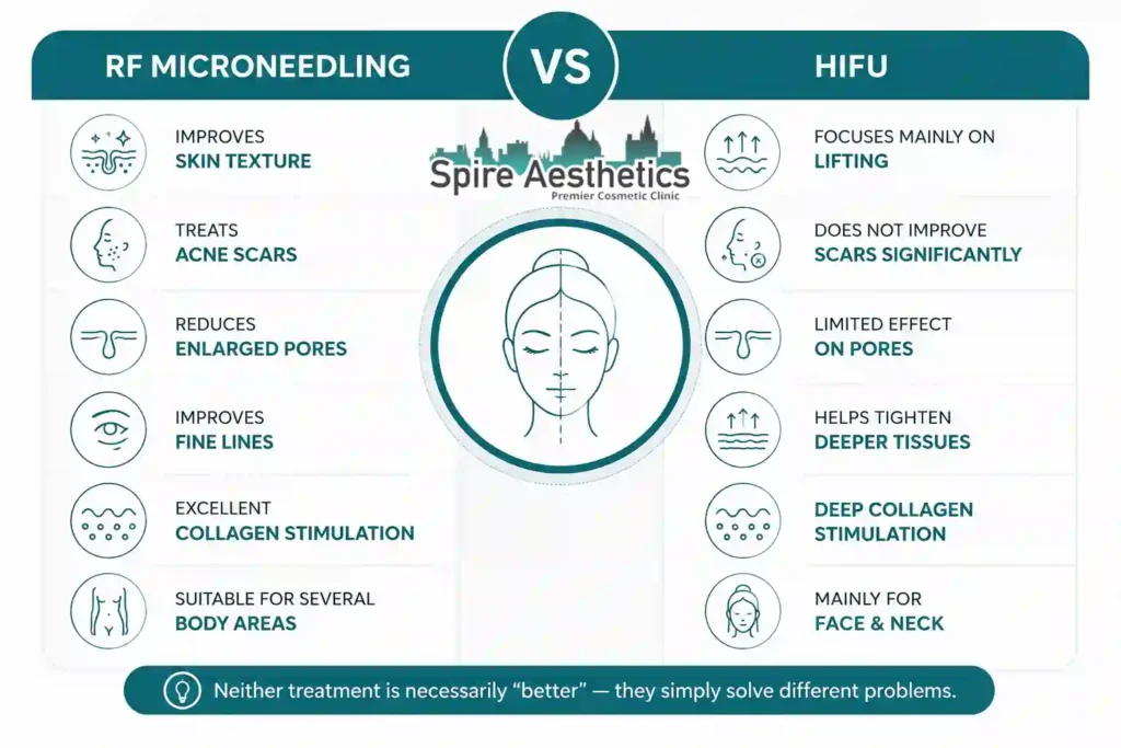 RF Microneedling vs HIFU: Which Treatment Gives Better Results Newark on Trent?